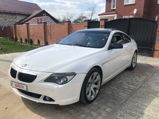 2007 BMW 6 серии 630i II (E63/E64), белый, 1350000 рублей, вид 1