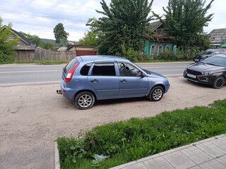 2007 Lada (ВАЗ) Kalina I, синий, 180000 рублей, вид 2