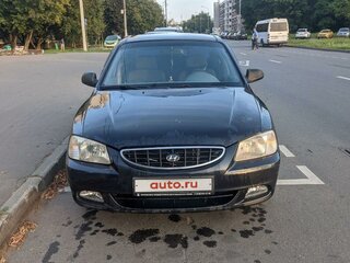 2005 Hyundai Accent ТагАЗ II, чёрный, 580000 рублей, вид 1