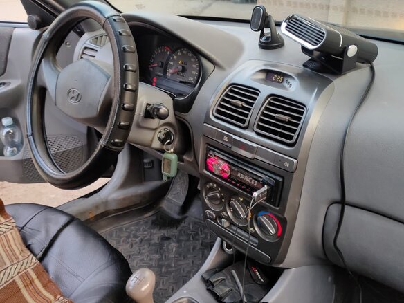 2008 Hyundai Accent ТагАЗ II, чёрный, 260000 рублей - вид 6