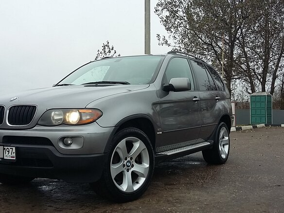 2005 BMW X5 3.0i I (E53) Рестайлинг, серый