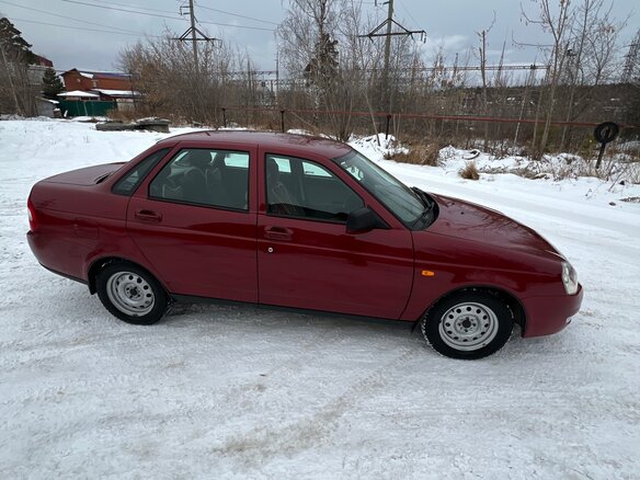 2008 Lada (ВАЗ) Priora I, красный, 400000 рублей - вид 6