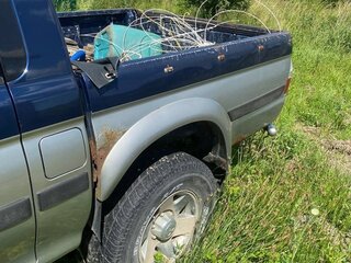 2002 Mitsubishi L200 III, синий, 450000 рублей, вид 4
