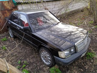 1989 Mercedes-Benz 190 (W201), чёрный, 400000 рублей, вид 2