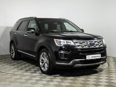 2019 Ford Explorer V Рестайлинг 2, чёрный, 2399777 рублей, вид 3