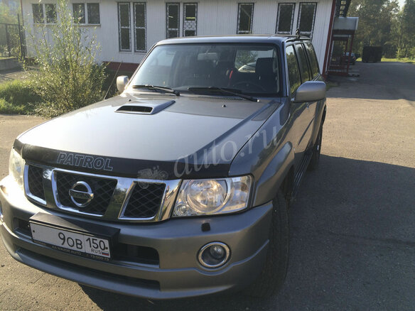 2007 Nissan Patrol V (Y61) Рестайлинг, серый - вид 1