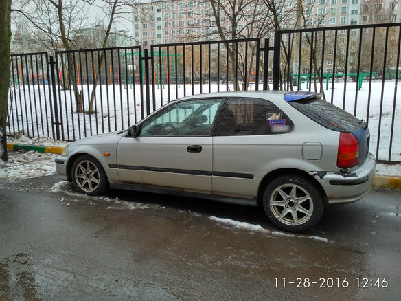 1998 Honda Civic VI, серебристый - вид 1