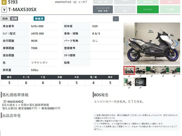 2017 Yamaha TMAX, серебристый, 979000 рублей - вид 10