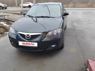 2008 Mazda 3 I (BK) Рестайлинг, чёрный, 600000 рублей, вид 1