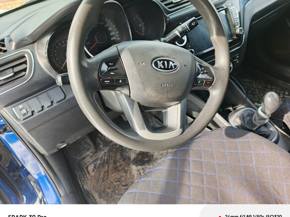 2012 Kia Rio III, синий, 590000 рублей - вид 7
