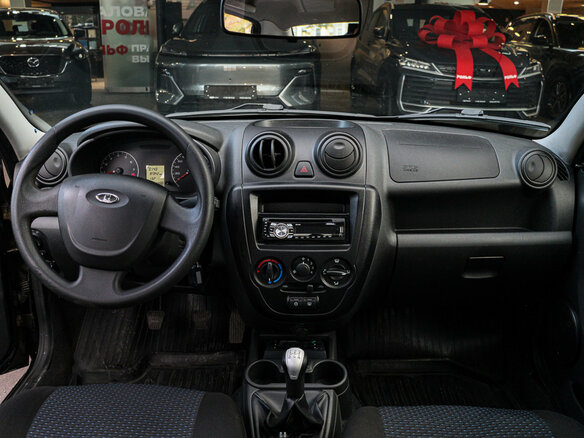 2013 Lada (ВАЗ) Granta I, чёрный, 410000 рублей - вид 8