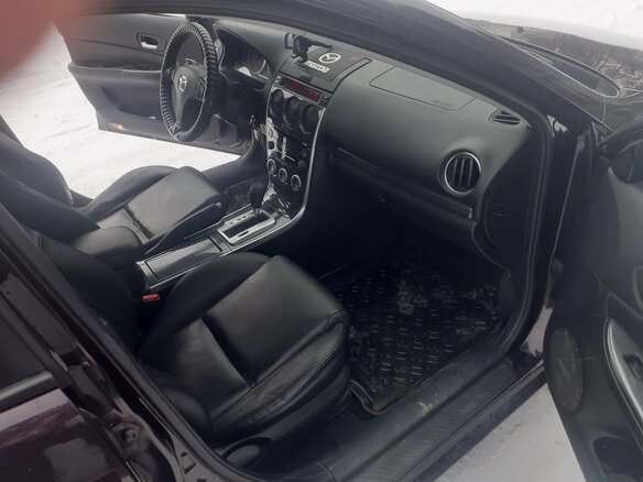 2007 Mazda 6 I (GG) Рестайлинг, чёрный, 850000 рублей - вид 6