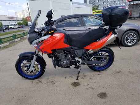 2005 Aprilia Pegaso 650 Strada, красный, 420000 рублей, вид 2