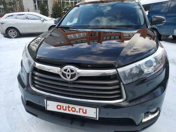 2014 Toyota Highlander III (XU50), чёрный - вид 2