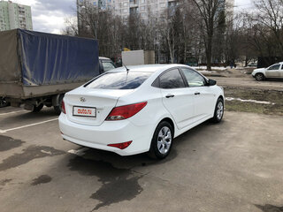 2015 Hyundai Solaris I Рестайлинг, белый, 870000 рублей, вид 5