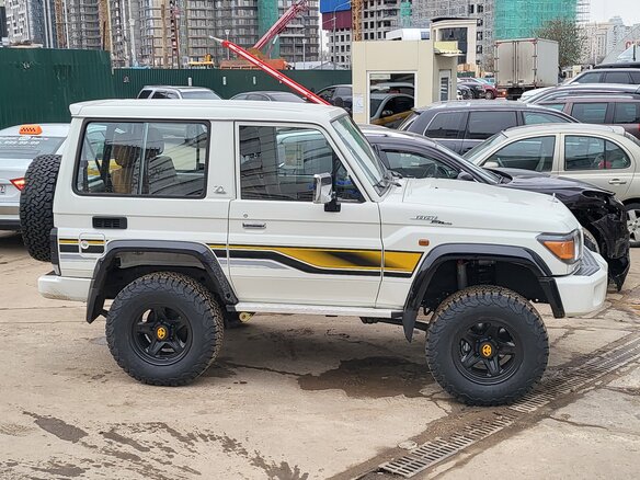2022 Toyota Land Cruiser 71 70 Series Рестайлинг 1, белый, 7350000 рублей - вид 6