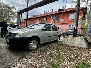 2007 Renault Logan I, серебристый, 370000 рублей, вид 4