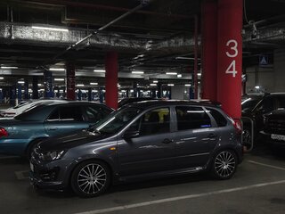 2015 Lada (ВАЗ) Kalina II, серебристый, 940000 рублей, вид 2