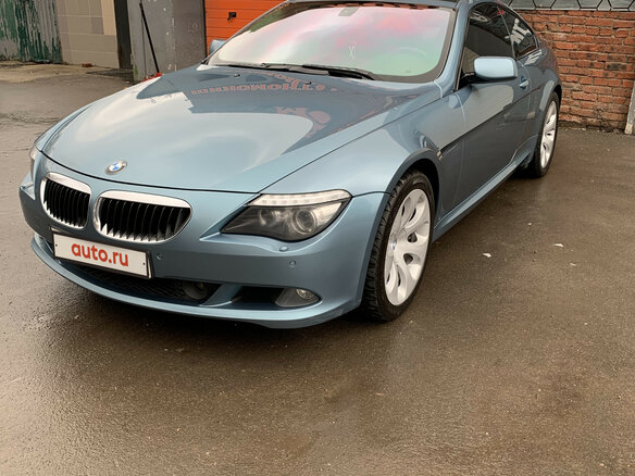 2008 BMW 6 серии 630i II (E63/E64) Рестайлинг, голубой - вид 10