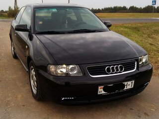 2001 Audi A3 I (8L) Рестайлинг, чёрный, 375706 рублей, вид 2