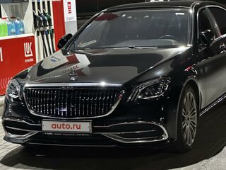 2018 Mercedes-Benz Maybach S-Класс 560 I (X222) Рестайлинг, чёрный, 7500000 рублей, вид 1