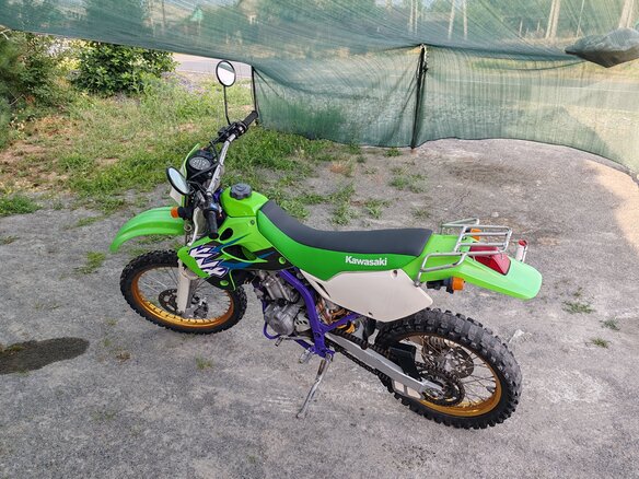 1997 Kawasaki KLX 250, зелёный, 350000 рублей - вид 2