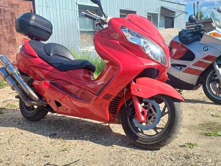 2008 Suzuki Burgman (SkyWave) 250, красный, 185000 рублей, вид 2