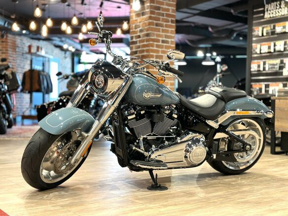 2024 Harley-Davidson Fat Boy, голубой, 3700000 рублей - вид 5
