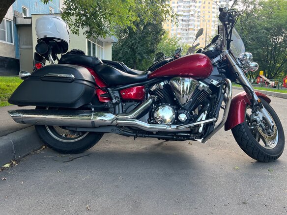 2007 Yamaha XVS1300, красный, 600000 рублей - вид 6