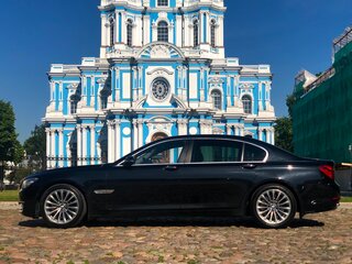 2013 BMW 7 серии Long 750Li xDrive V (F01/F02/F04) Рестайлинг, чёрный, 1390000 рублей, вид 1