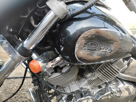 1996 Yamaha XVS400 Drag Star, чёрный, 290000 рублей, вид 3