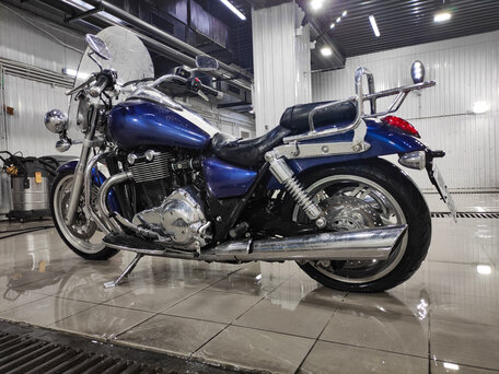 2010 Triumph Thunderbird 1600, синий, 775000 рублей, вид 2