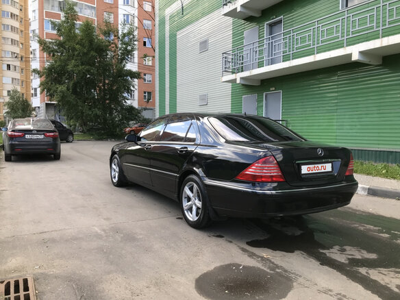 2004 Mercedes-Benz S-Класс 500 Long IV (W220) Рестайлинг, чёрный - вид 3