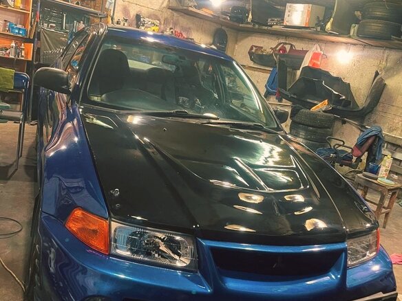 1998 Mitsubishi Lancer Evolution V, синий, 700000 рублей - вид 3