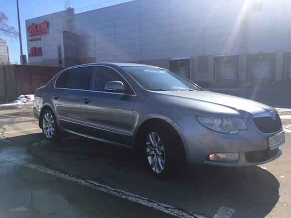 2012 Skoda Superb II, серый - вид 4