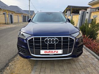 2019 Audi Q7 45 TDI II (4M) Рестайлинг, синий, 6650000 рублей, вид 5