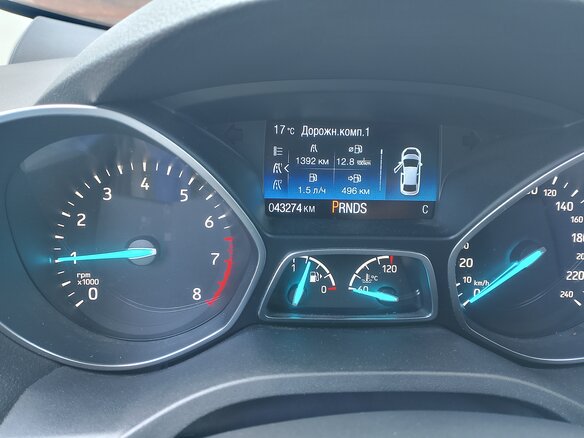 2017 Ford Kuga II Рестайлинг, серый - вид 2