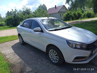 2019 Lada (ВАЗ) Vesta I, белый, 750000 рублей, вид 1