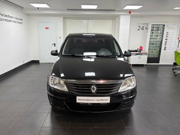2011 Renault Logan I Рестайлинг, чёрный - вид 1
