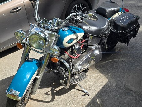 2000 Harley-Davidson Heritage, голубой, 590000 рублей, вид 1