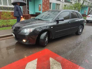 2007 Mazda 3 I (BK) Рестайлинг, чёрный, 300000 рублей, вид 4