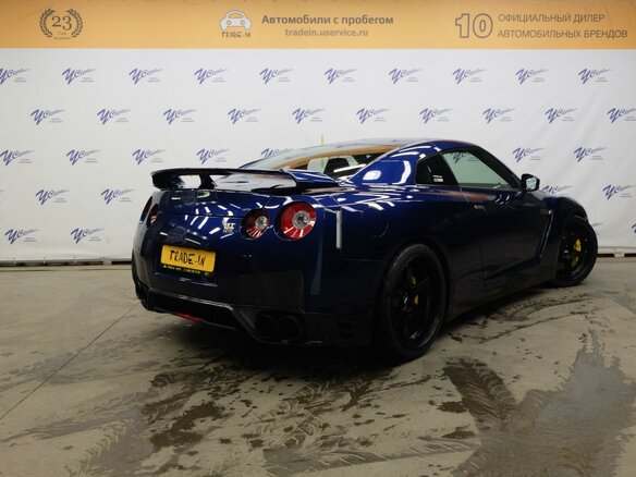 2012 Nissan GT-R I Рестайлинг 1, синий - вид 2