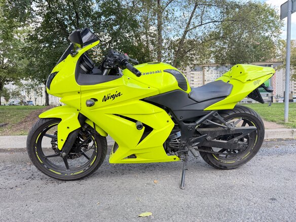 2008 Kawasaki Ninja 250R, зелёный, 330000 рублей - вид 6