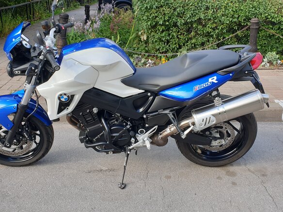 2013 BMW F 800 R, синий - вид 4