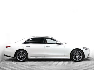 2021 Mercedes-Benz S-Класс 450 Long 4MATIC VII (W223), белый, 8200000 рублей, вид 4