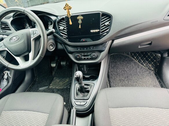 2021 Lada (ВАЗ) Vesta I, чёрный, 1300000 рублей - вид 10