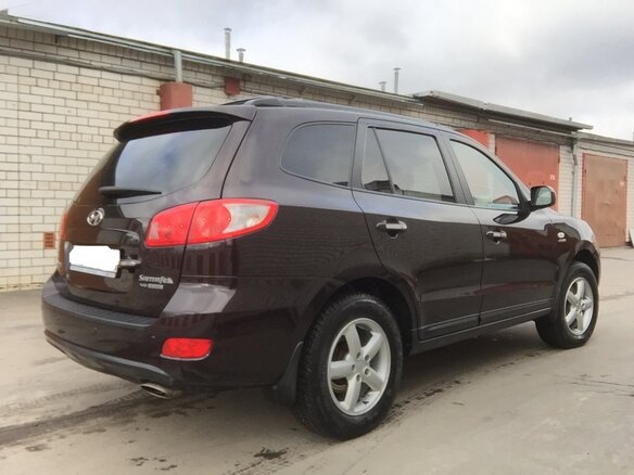 2007 Hyundai Santa Fe II, пурпурный - вид 3