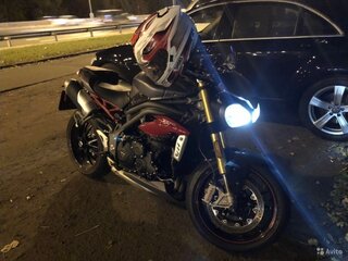 2017 Triumph Speed Triple, серый, 1050000 рублей, вид 3