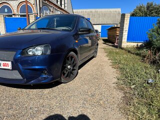 2008 Lada (ВАЗ) Kalina I, синий, 620000 рублей, вид 2
