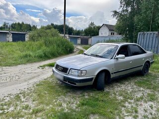 1992 Audi 100 IV (C4), серебристый, 125000 рублей, вид 3